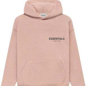 Fear of God Essentials Pink Blush Fleece Hoodie Kids 8Y